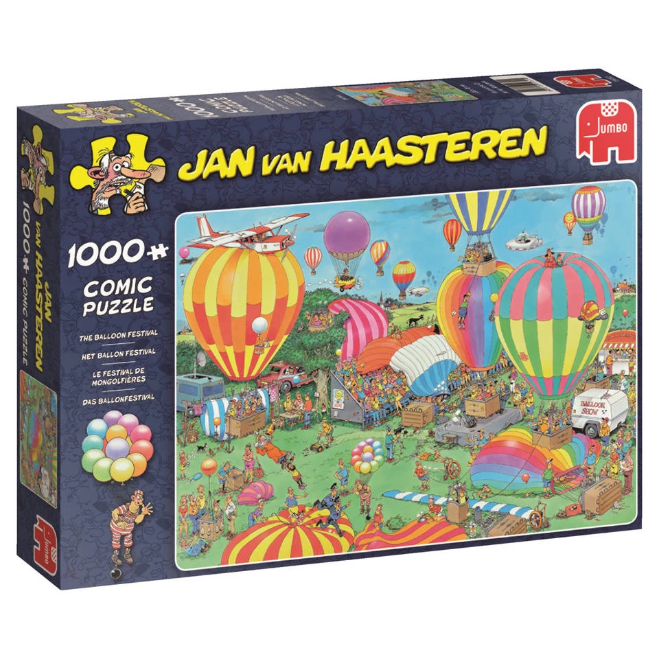 Jumbo Jan Van Haasteren Puzzel Het Ballonfestival - 1000 Stukjes 3 Jumbo Jan Van Haasteren Puzzel Het Ballonfestival - 1000 Stukjes