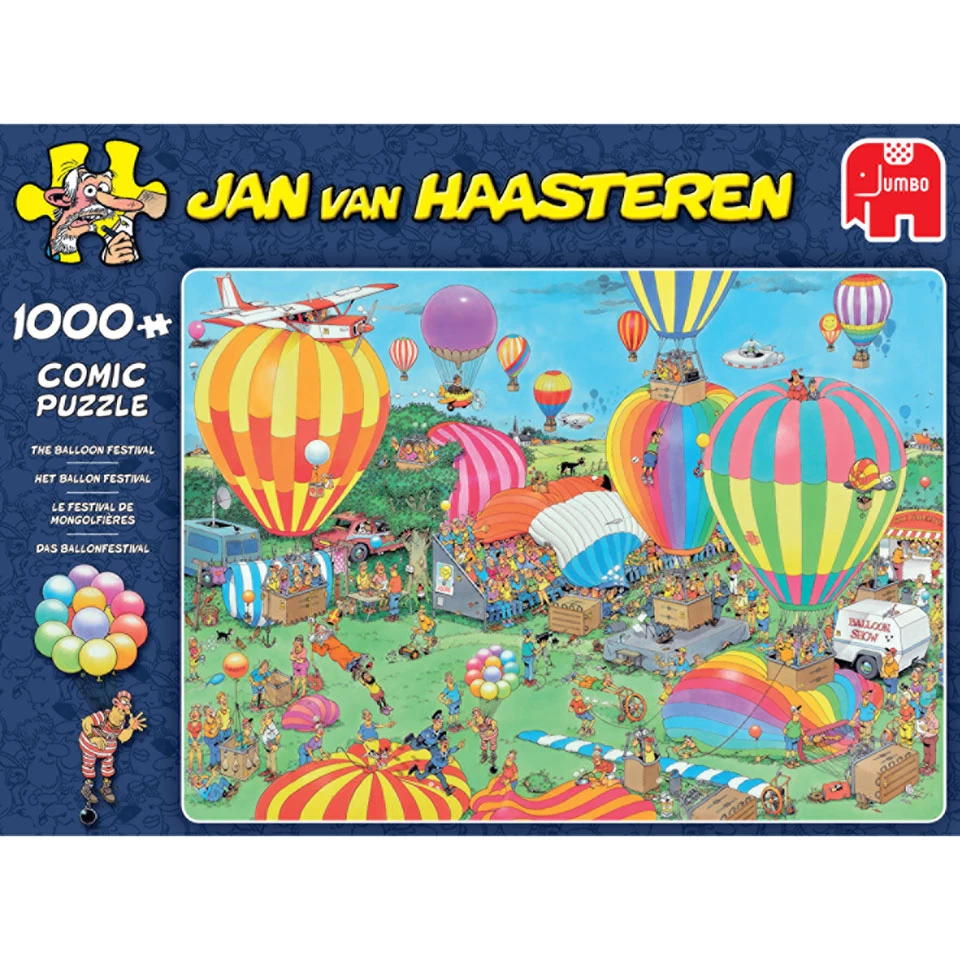 Jumbo Jan Van Haasteren Puzzel Het Ballonfestival - 1000 Stukjes 4 Jumbo Jan Van Haasteren Puzzel Het Ballonfestival - 1000 Stukjes - Afbeelding 2