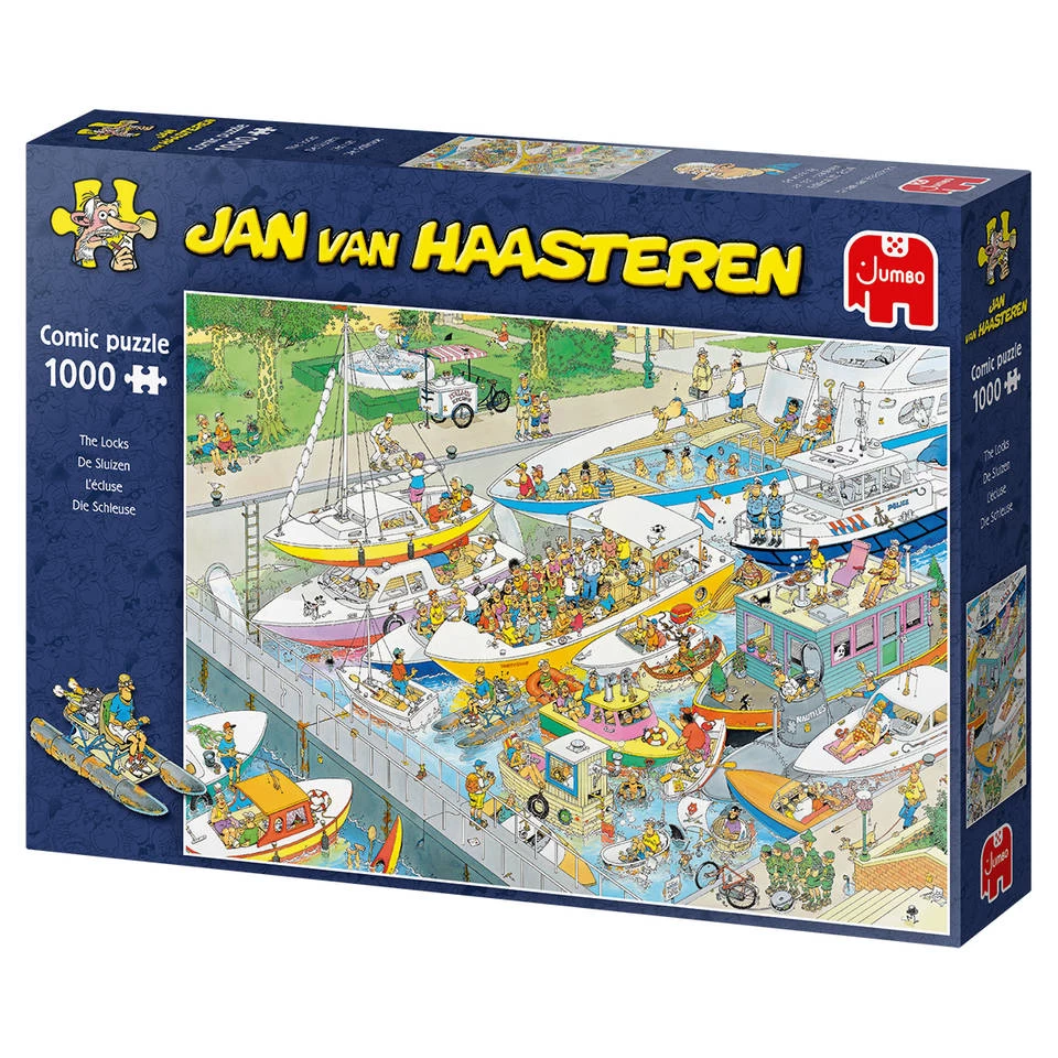 Jumbo Jan Van Haasteren Puzzel De Sluizen - 1000 Stukjes 6 Jumbo Jan Van Haasteren Puzzel De Sluizen - 1000 Stukjes - Afbeelding 4