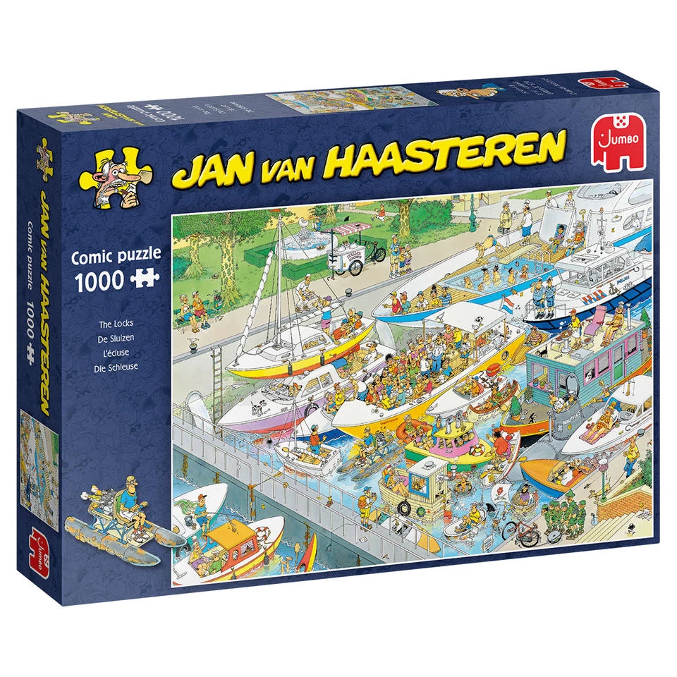 Jumbo Jan Van Haasteren Puzzel De Sluizen - 1000 Stukjes 3 Jumbo Jan Van Haasteren Puzzel De Sluizen - 1000 Stukjes