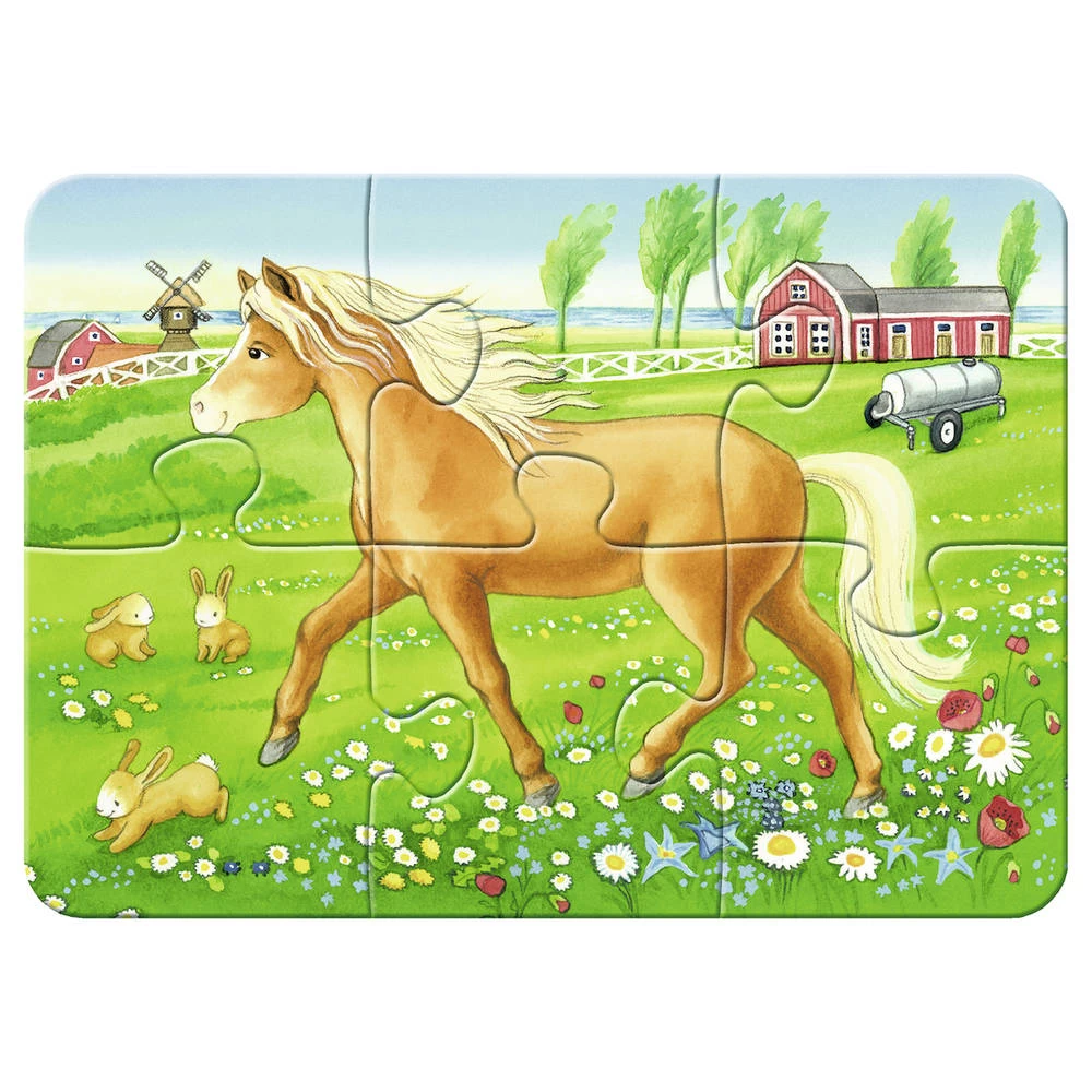 Ravensburger 4-in-1 Puzzelset Boerderijdieren - 2 + 4 + 6 + 8 Stukjes 5 Ravensburger 4-in-1 Puzzelset Boerderijdieren - 2 + 4 + 6 + 8 Stukjes - Afbeelding 3