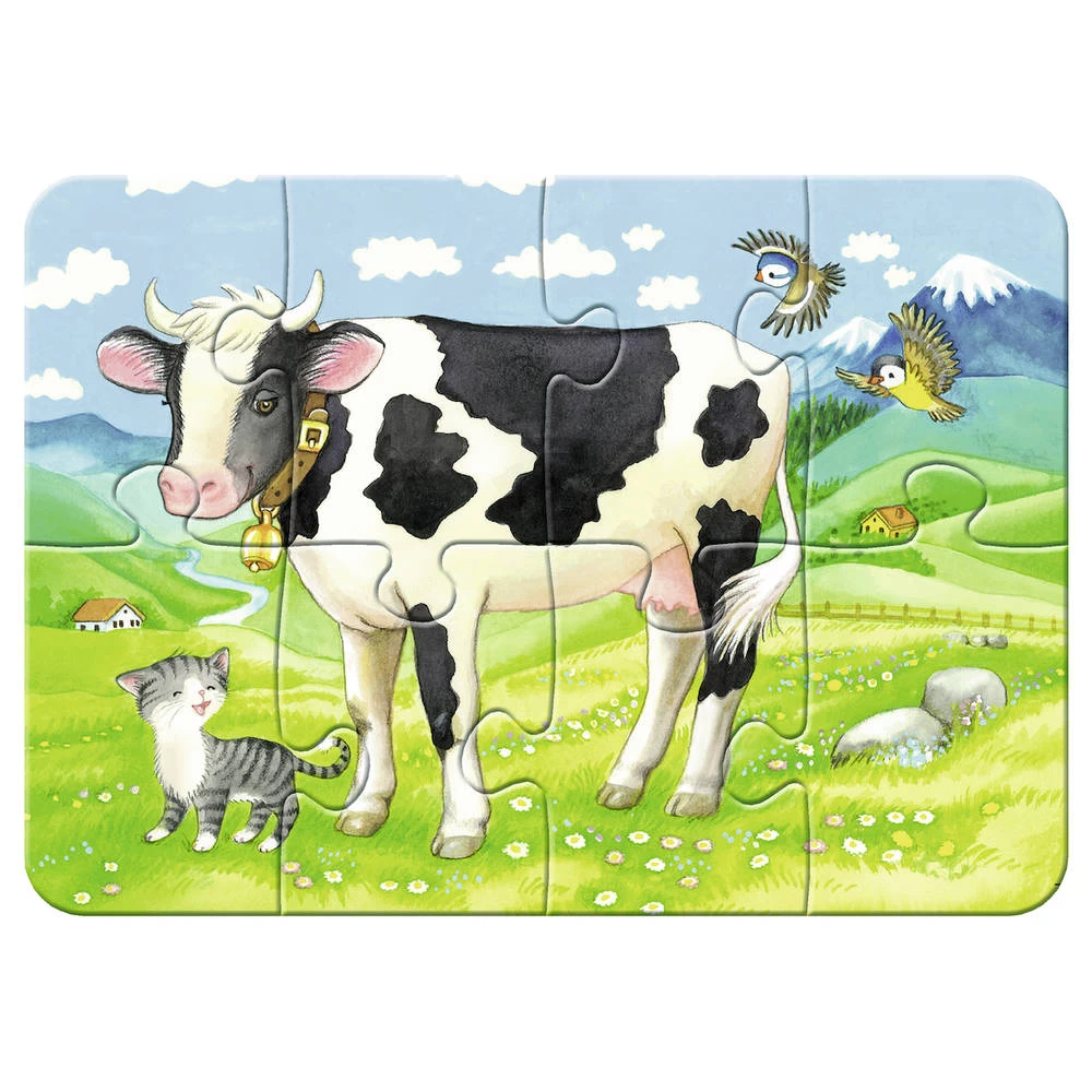 Ravensburger 4-in-1 Puzzelset Boerderijdieren - 2 + 4 + 6 + 8 Stukjes 4 Ravensburger 4-in-1 Puzzelset Boerderijdieren - 2 + 4 + 6 + 8 Stukjes - Afbeelding 2