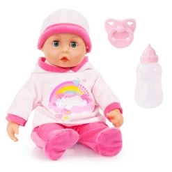 No Brand Babypop Eerste Woordjes Babypop - 38 Cm