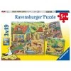 Ravensburger Puzzelset Boerderij - 3 X 49 Stukjes