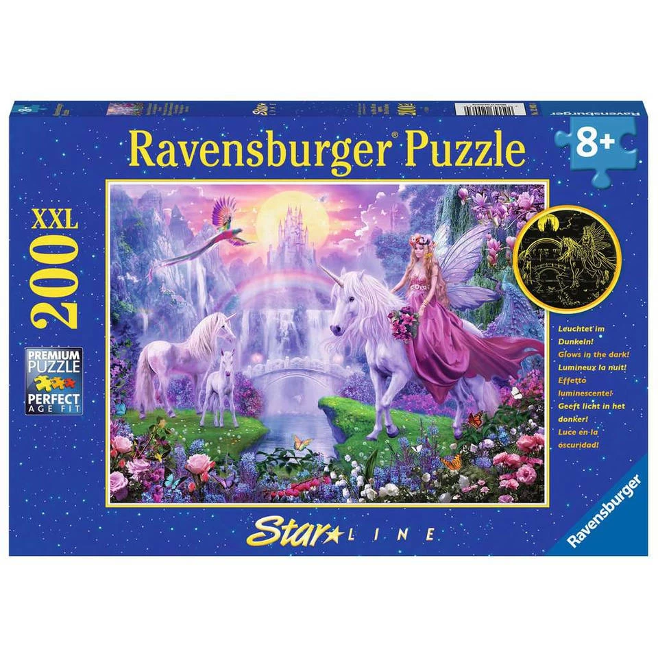 Ravensburger Puzzel Magische Eenhoornnacht - 200 Stukjes 3 Ravensburger Puzzel Magische Eenhoornnacht - 200 Stukjes