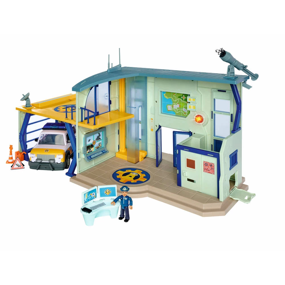 SIMBA Brandweerman Sam Politiebureau Met Figuur 3 SIMBA Brandweerman Sam Politiebureau Met Figuur