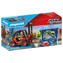 PLAYMOBIL City Action Vorkheftruck Met Lading 70772
