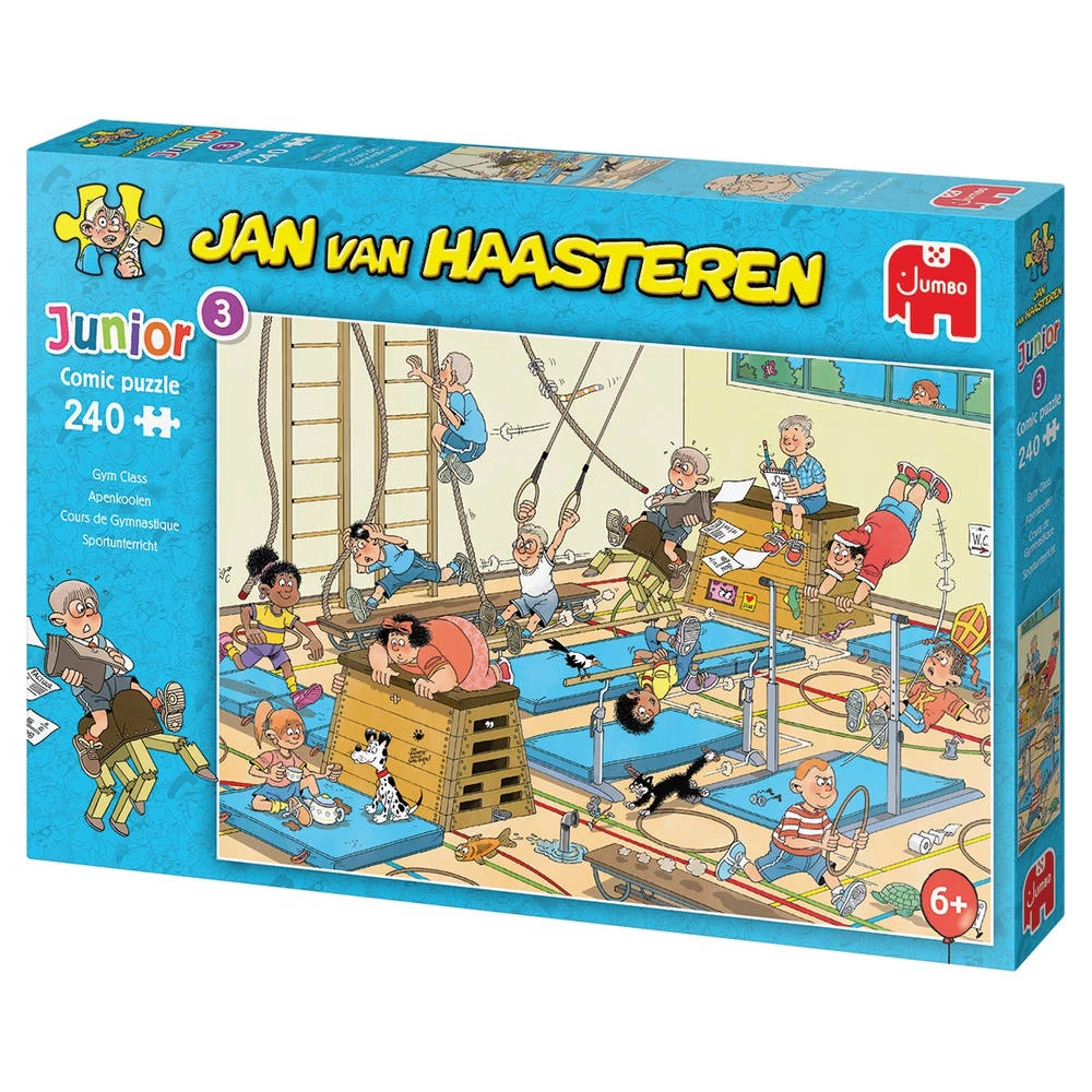 Jumbo Jan Van Haasteren Junior Puzzel Apenkooien - 240 Stukjes 6 Jumbo Jan Van Haasteren Junior Puzzel Apenkooien - 240 Stukjes - Afbeelding 4