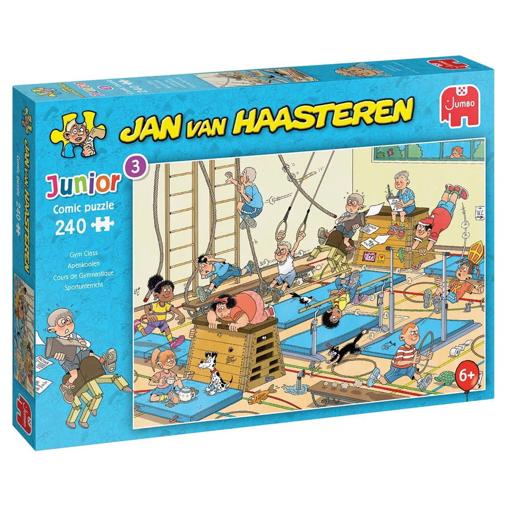 Jumbo Jan Van Haasteren Junior Puzzel Apenkooien - 240 Stukjes 3 Jumbo Jan Van Haasteren Junior Puzzel Apenkooien - 240 Stukjes