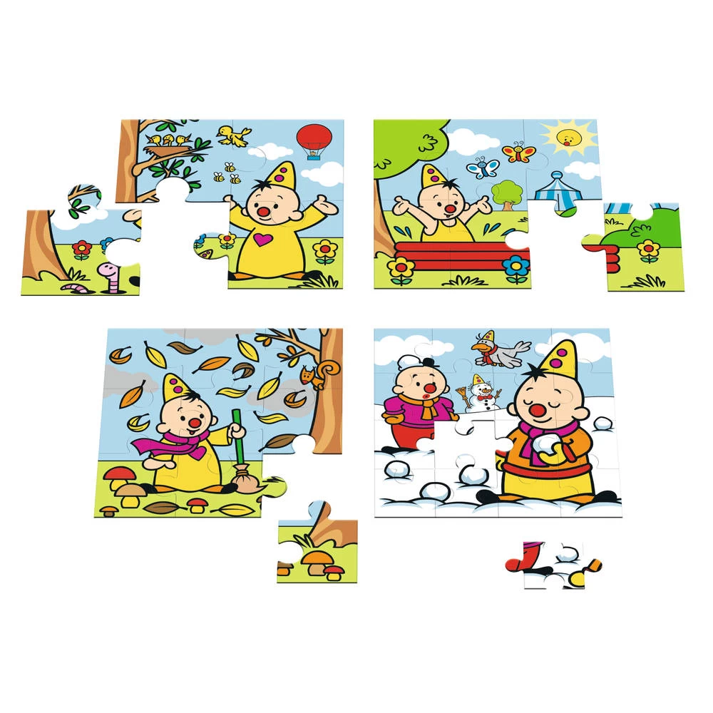 Bumba 4-in-1 Puzzelset 4 Seizoenen 4 + 6 + 9 + 16 Stukjes 5 Bumba 4-in-1 Puzzelset 4 Seizoenen 4 + 6 + 9 + 16 Stukjes - Afbeelding 3