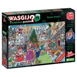 Jumbo Wasgij Christmas Puzzel Set Santa Dash! - 2 X 1000 Stukjes