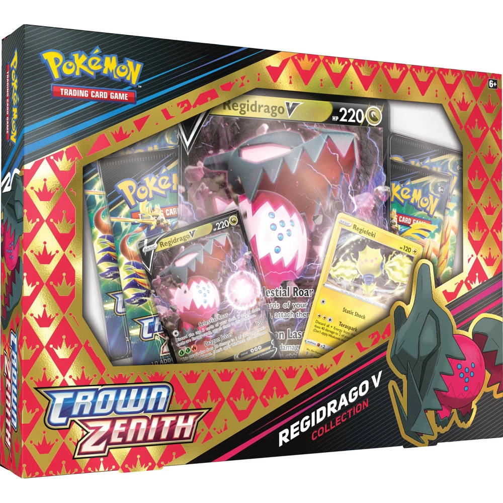 ASMODEE Pokémon TCG Crown Zenith Regidrago V Collection 3 ASMODEE Pokémon TCG Crown Zenith Regidrago V Collection