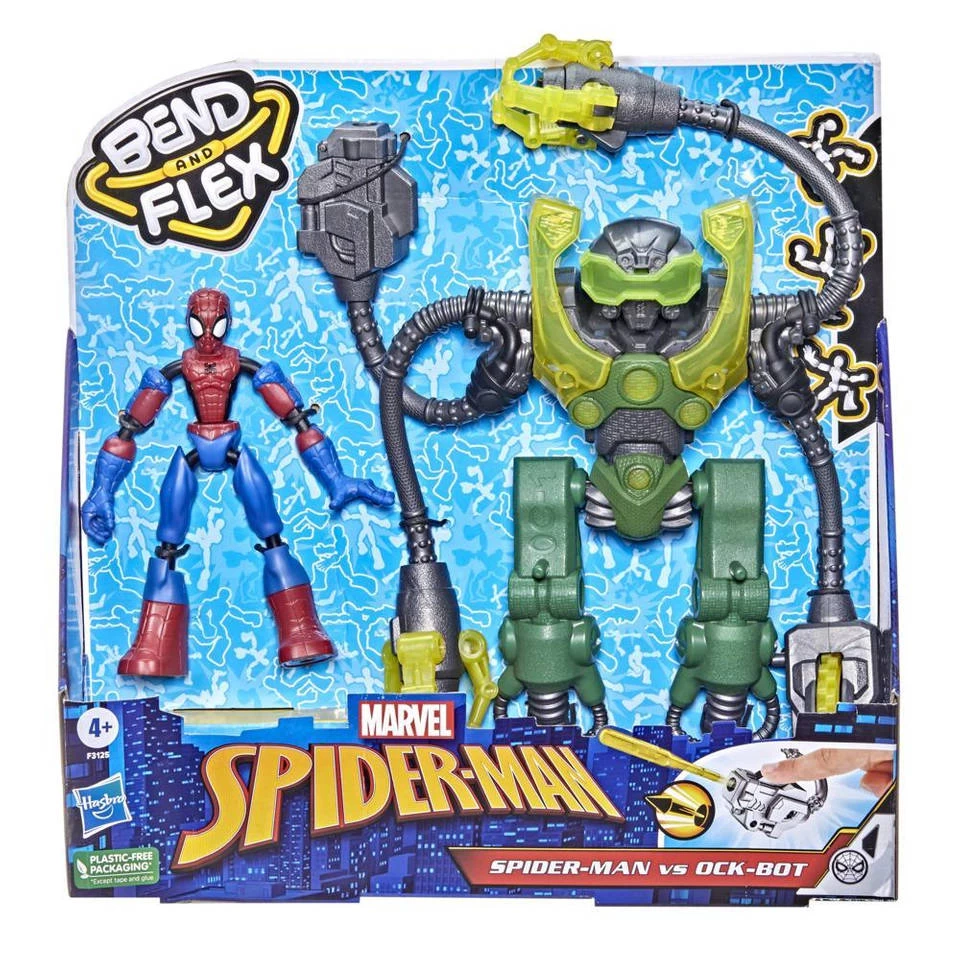 No Brand Spider-Man Buig & Flex Figuur Vs. Ock-Bot 5 No Brand Spider-Man Buig & Flex Figuur Vs. Ock-Bot - Afbeelding 3