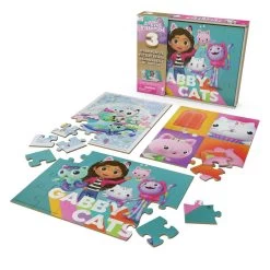 SPIN MASTER Gabby’s Poppenhuis Houten Puzzelset - 12 + 16 Stukjes -Aanbiedingen Speelgoed Winkel 1995792 160ff39b