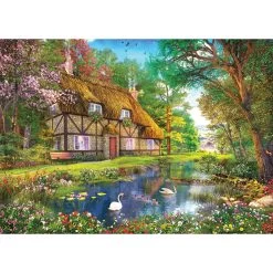 Jumbo Falcon De Luxe Puzzel Waterside Cottage - 1000 Stukjes -Aanbiedingen Speelgoed Winkel 1996925 9d19a87a